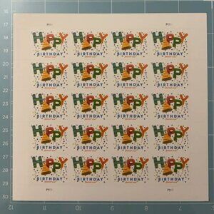 2020 USPS SHEET OF 1000 FIRST CLASS FOREVER STAMPS HAPPY BIRTHDAY